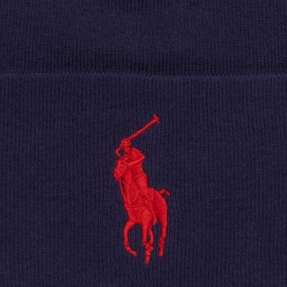 NWT Men's Ralph Lauren Polo Big Pony Cuffed Beanie - Picture 2 of 8